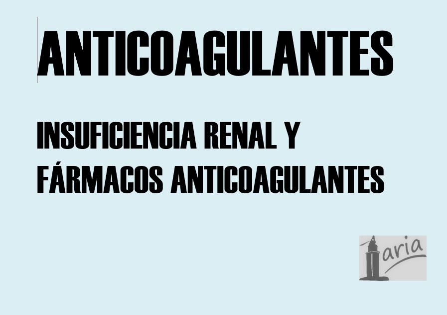 Imagen destacada - Anticoagulantes (ACOD) e insuficiencia renal. Documento de Posicionamiento